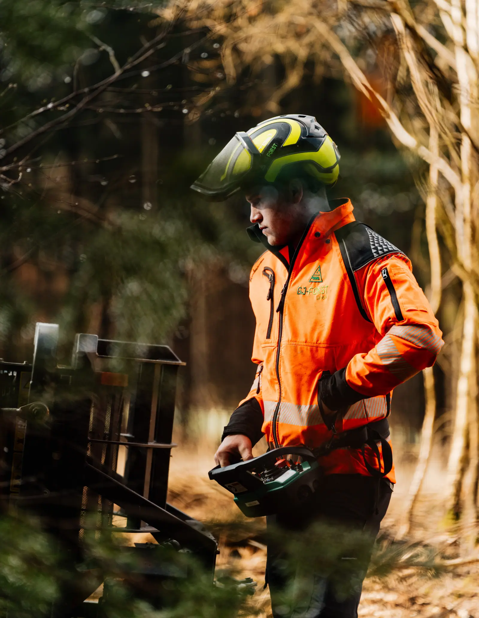 Forstwirtschaft - GJ Forst Holzfäller Mulchraupe